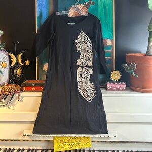 Tunic Dress by Ay Lelum First Nations Design Sz Medium Vintage